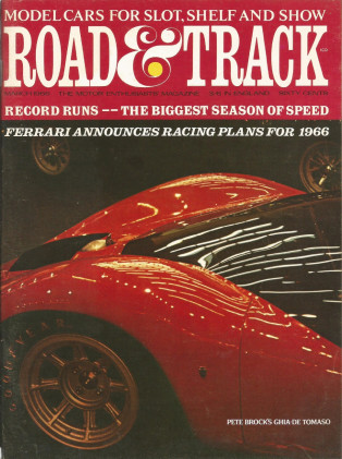 ROAD & TRACK 1966 MAR - BONNEVILLE, AERODYNAMIC DRAG